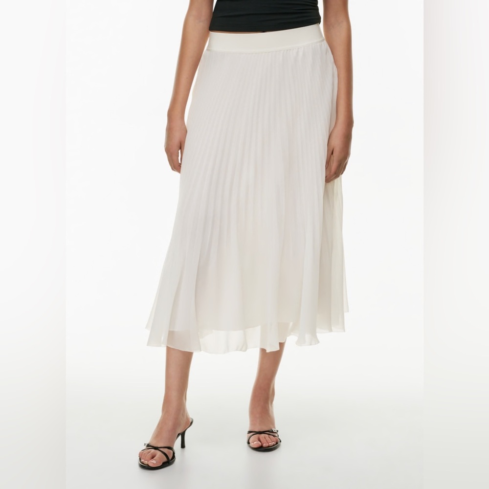 Wilfred Aritzia Twirl Pleated Skirt Light Birch XS